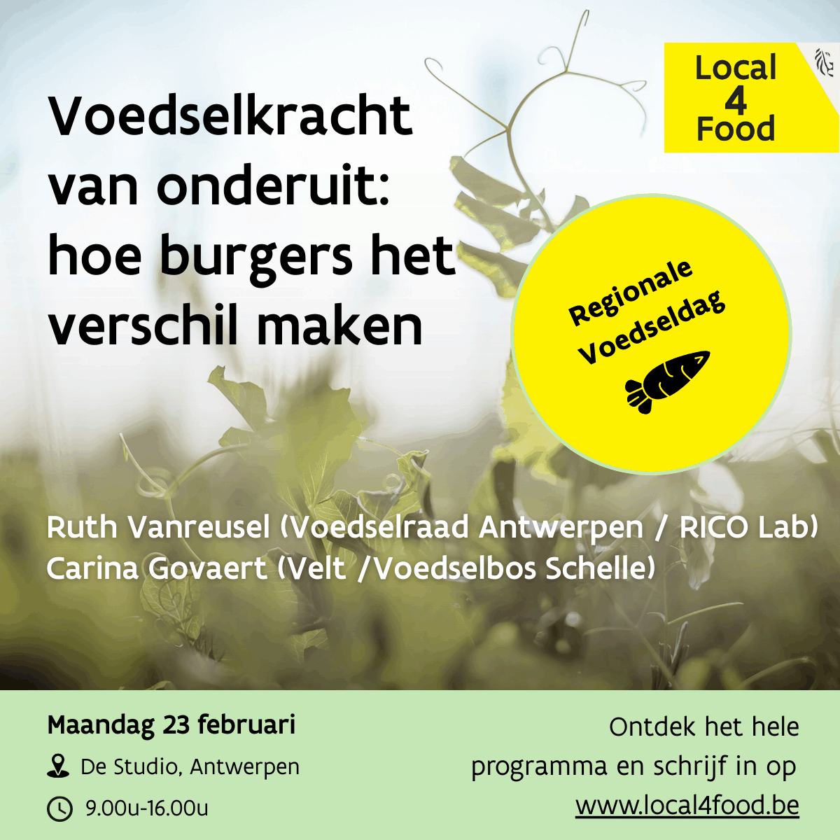 ma 23 feb: RICO x Eerste Regionale Voedseldag